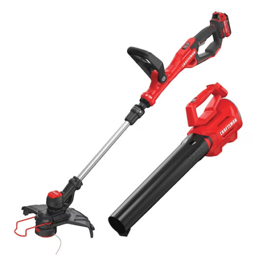 Today only: Craftsman V20 2-piece cordless power equipment kit for $99