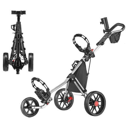 Caddytek CaddyLite 3-wheel golf push cart for $84