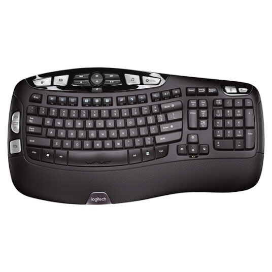 Logitech K350 Wave ergonomic wireless keyboard for $25