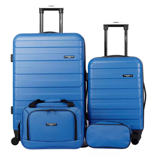 Travelers Club Austin 4-piece hardside luggage set for $100