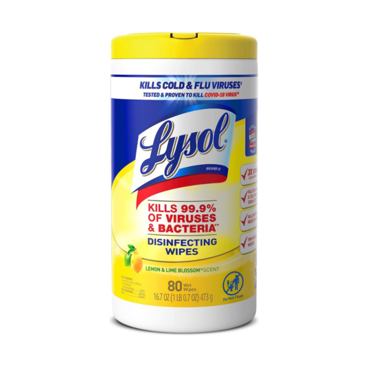 80-count Lysol disinfectant wipes for $3
