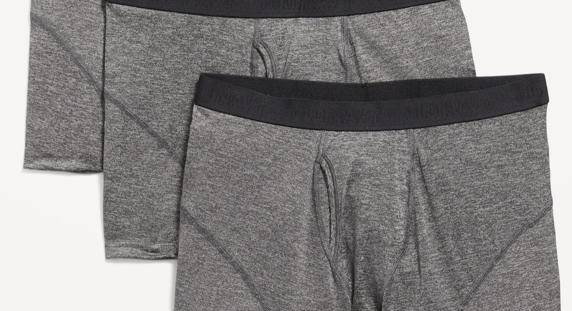 3-pack Go-Dry cool performance boxer briefs for $6