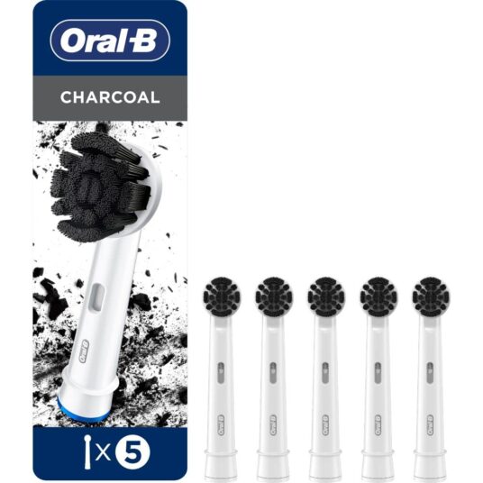 Oral-B 5-pack charcoal electric toothbrush replacements for $17