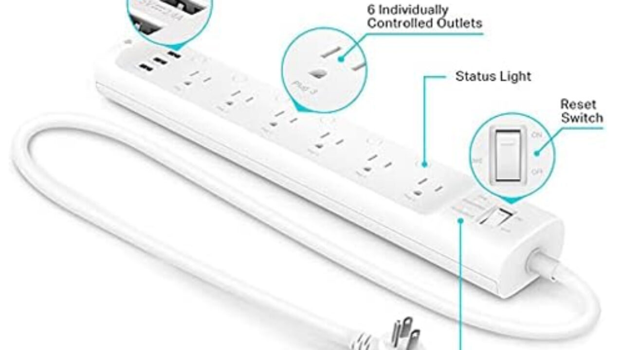 Kasa 6-outlet smart plug power strip for $43 - Clark Deals