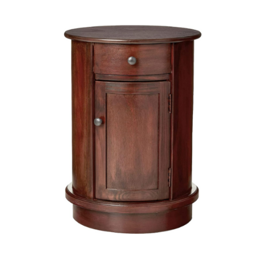 Today only: Decor Therapy Keaton traditional round side storage end table for $90