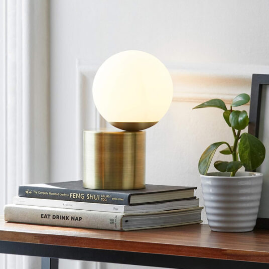Amazon Brand Rivet modern glass globe lamp for $37