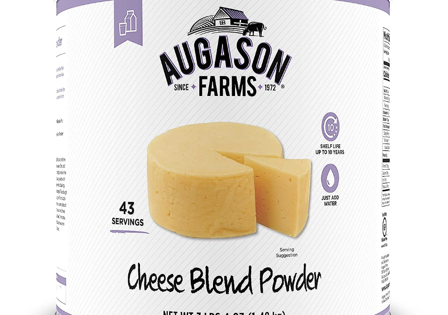 Augason Farms 3-pound powder cheese blend for $22