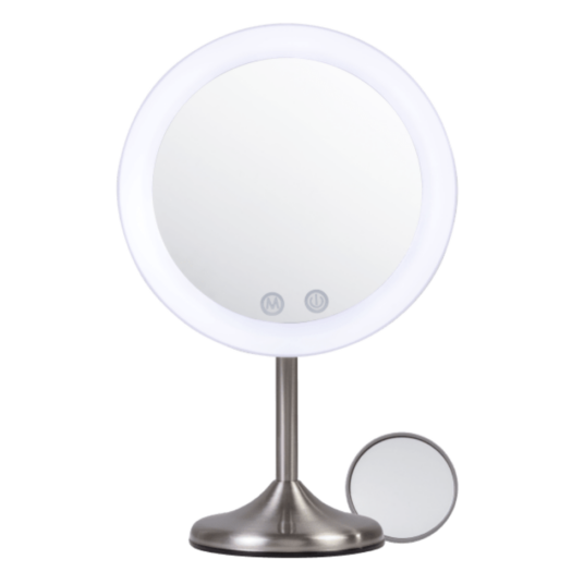 Today only: Conair cordless 9″ lighted 1x/10x makeup mirror for $31 shipped