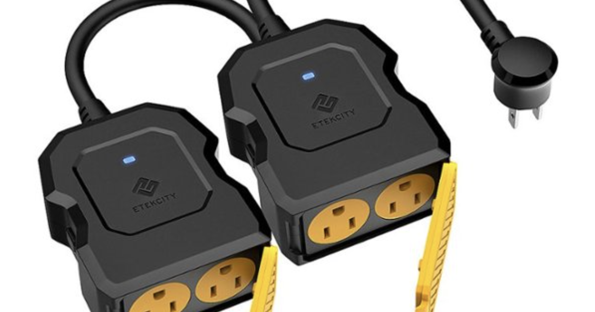Today only: 2 Etekcity smart outdoor Wi-Fi outlet plugs for $30
