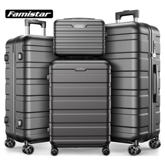 Famistar 4-piece hardside luggage set with TSA lock for $140