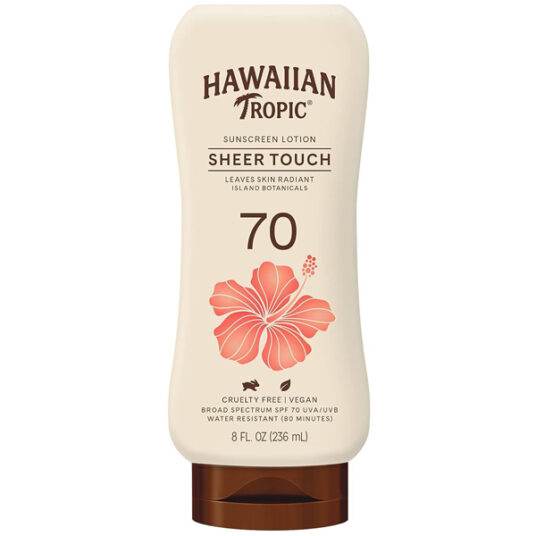Hawaiian Tropic Sheer Touch 70 SPF sunscreen for $7