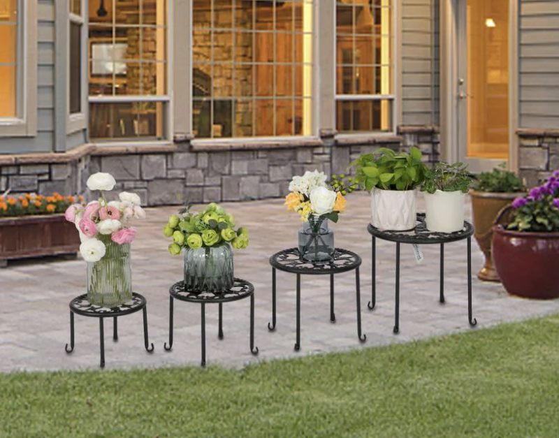 4-pack round nesting plant stands for $29