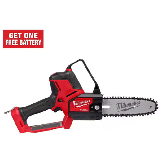 Milwaukee M18 Fuel 18-volt lithium-ion pruning saw with FREE battery for $279