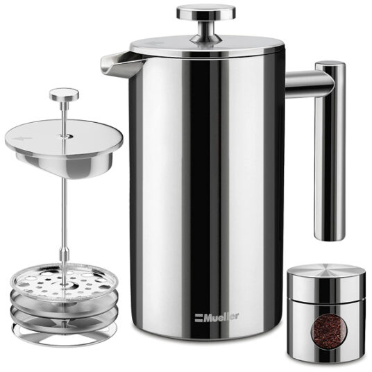 Mueller French press double insulated coffee maker for $22