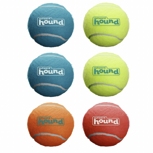 6-pack Outward Hound medium squeaker balls for $4