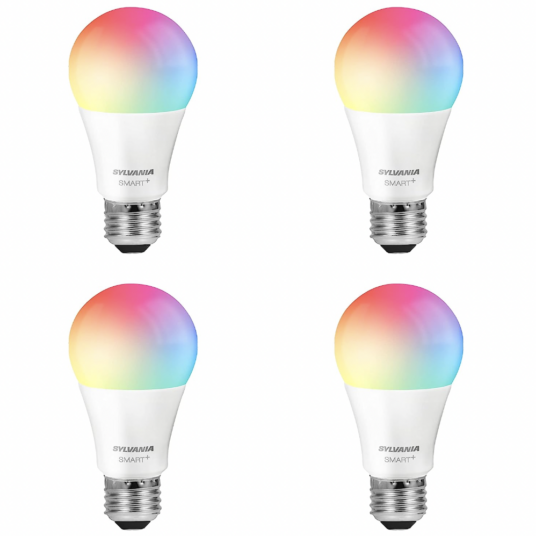 4-pack Sylvania Wi-Fi LED smart light bulbs for $14
