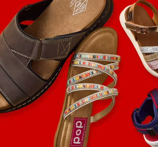 JCPenney: Buy 1 pair of sandals, get 2 pairs FREE