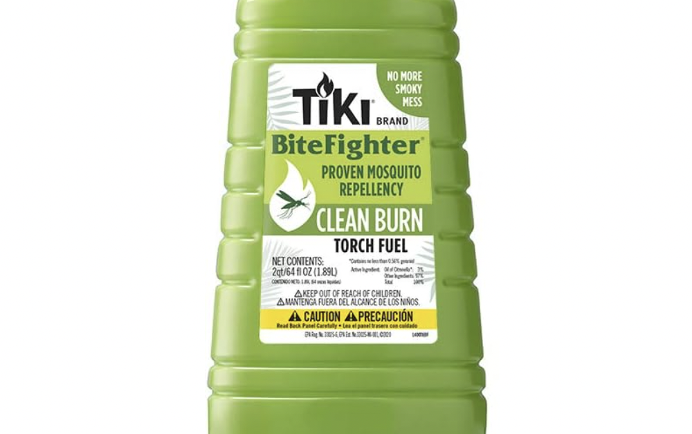 Tiki Brand 64-oz tiki torch fuel with repellent for $18