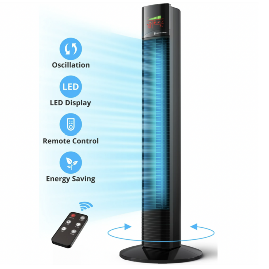 TaoTronics 36″ tower cooling fan with remote for $50