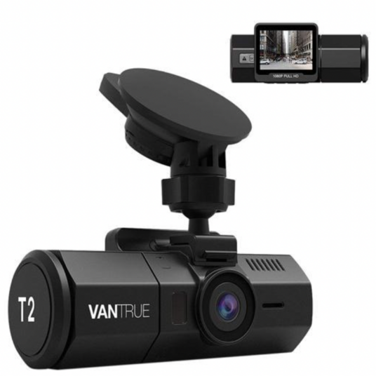 Today only: Vantrue T2 24/7 surveillance super capacitor dash cam for $70