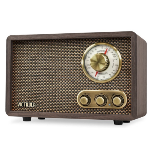 Today only: Victrola Retro Wood Bluetooth FM/AM radio for $30