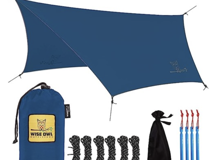 Today only: Wise Owl Outfitters rain tarp from $24