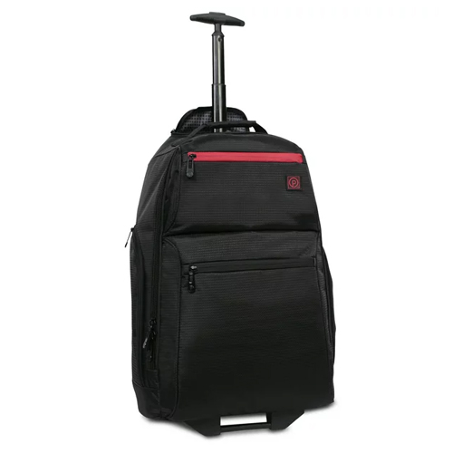 Select locations: Protege 22″ black rolling backpack with telescopic handle from $9