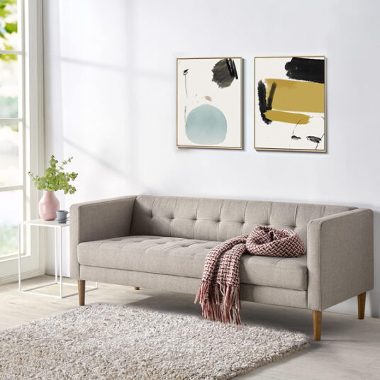 Zinus Pascal sofa in Oatmeal for $348