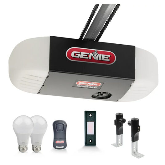 Genie Chain 550 Essentials chain garage door opener with LED lights from $140