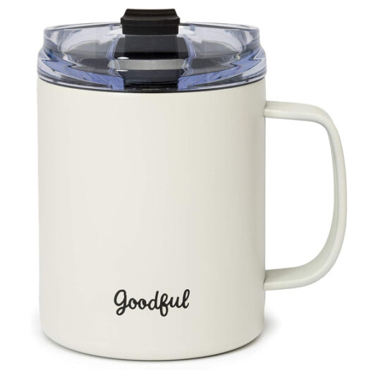 Goodful 14-oz double wall vacuum sealed travel mug for $8