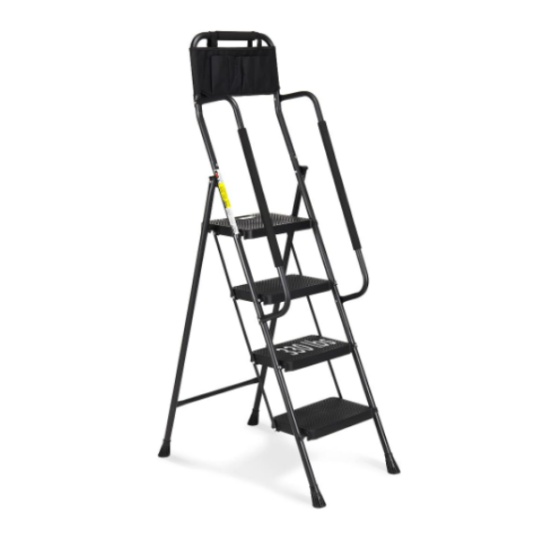 HBTower 4-step ladder with handrails for $90