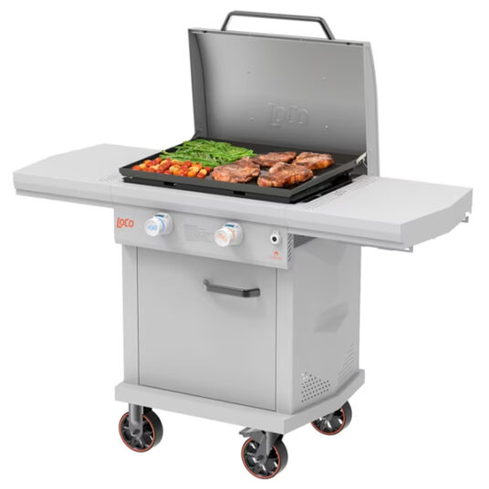 LoCo Cookers griddle 2-burner propane grill for $300