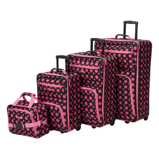 Rockland Fashion 4-piece softside luggage set for $72