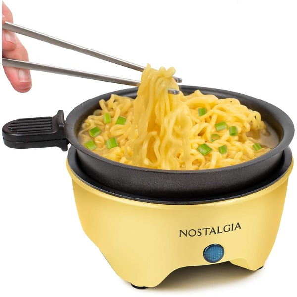 Nostalgia MyMini personal electric skillet with rapid noodle maker for $12