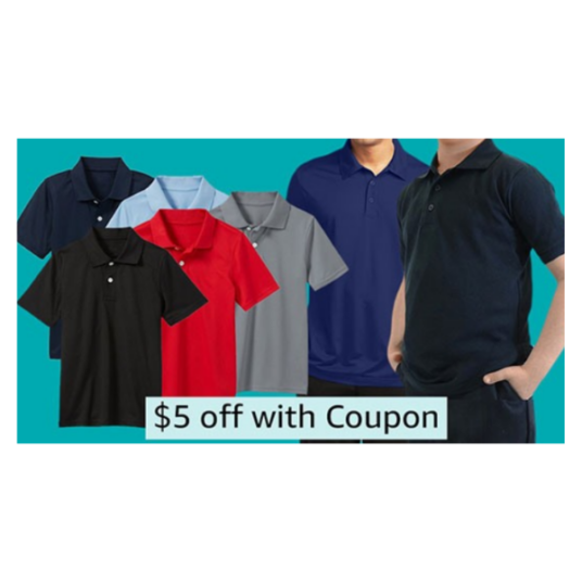 Multi-pack polos from $14