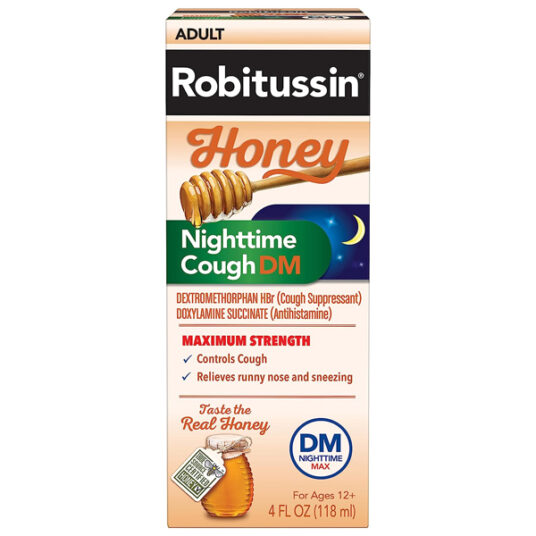 Robitussin Maximum Strength Nighttime cough medicine for $4
