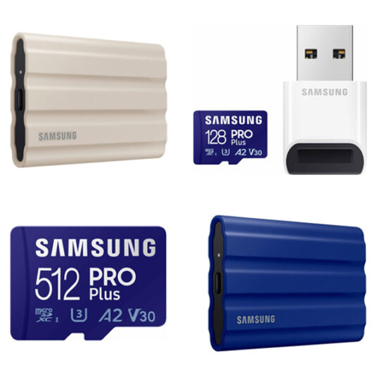 Samsung memory cards and drives from $14