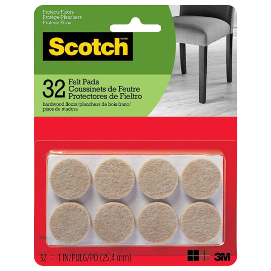 Scotch 32-count felt pads for $3