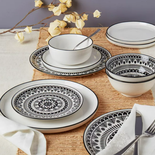 Tabletops Unlimited 12-piece dinnerware sets for $26