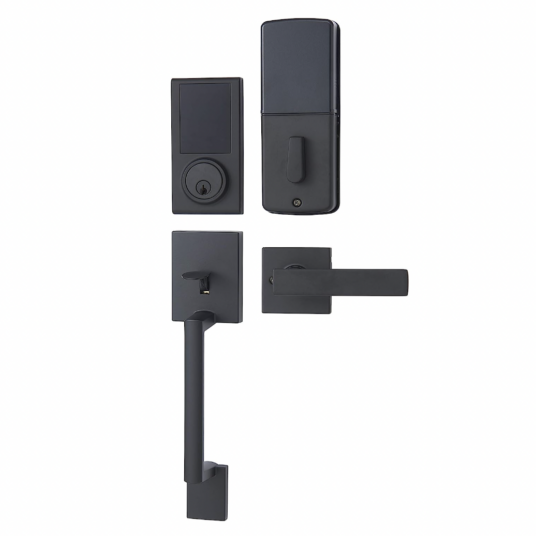 Amazon Basics electronic deadbolt door keypad lock with handleset for $53