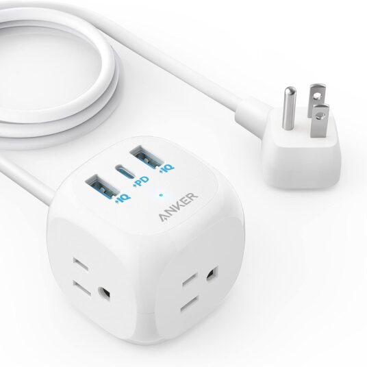 Anker 20W 3-outlet power strip for $15