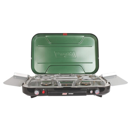 Coleman 3-burner gas camping stove for $86