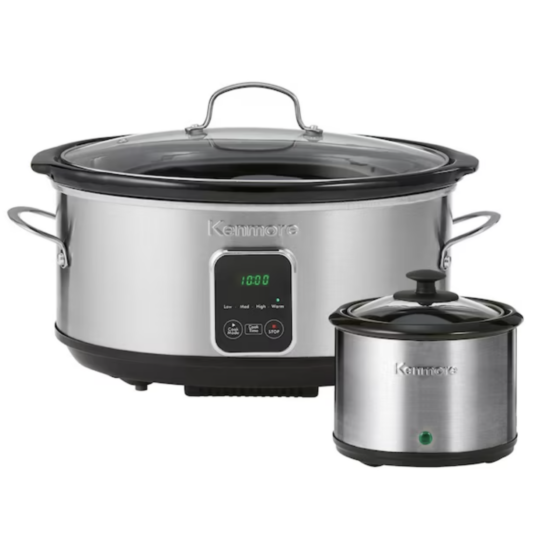 Today only: Kenmore 7-quart oval 2-vessel slow cooker for $60