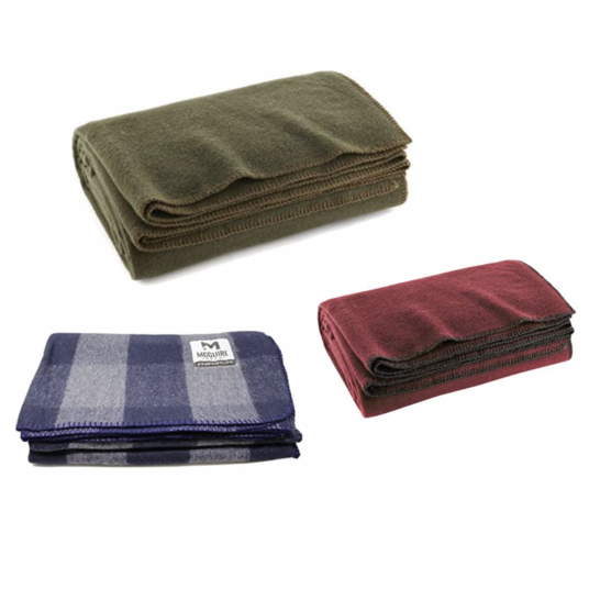 Today only: McGuire Gear wool blend blanket for $20