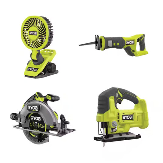 Get up to 2 FREE batteries with select Ryobi tools