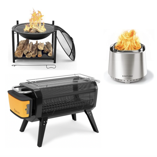 Wood and gas burning fire pits from $65