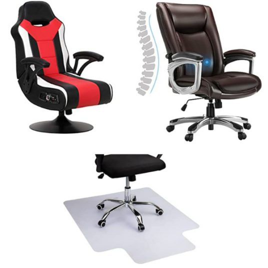 Office chairs and accessories from $17