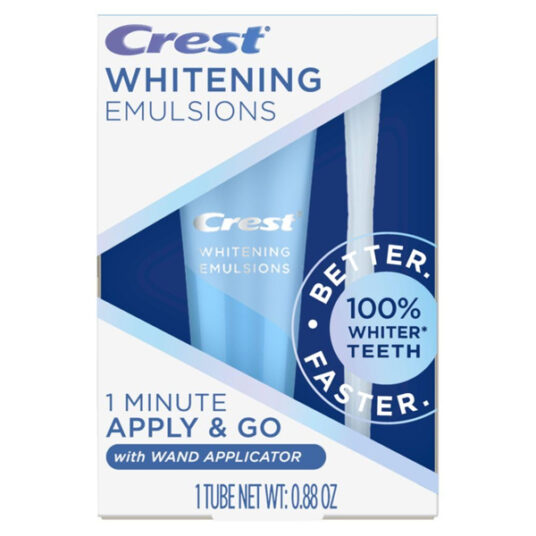 Crest Whitening Emulsions leave-on teeth whitening kit for $22