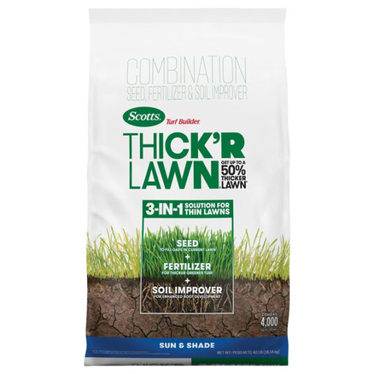 Scotts Turf Builder 40-lbs Thick’R Lawn grass seed for $45