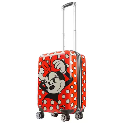 Disney Ful Minnie Mouse polka dot printed spinner luggage for $50